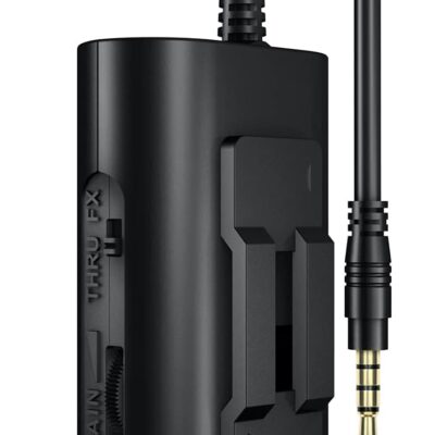 IK Multimedia iRig 2 portable guitar audio interface, lightweight audio adapter for iPhone and iPad with instrument input and headphone/amplfier outs