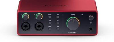 51ZdvEeuDWL. AC SL1500 1781169860 2039 Focusrite Scarlett 4i4 4th Gen USB Audio Interface, for Musicians, Songwriters, Guitarists, Content Creators — High-Fidelity, Studio Quality Recording, and All the Software You Need to Record