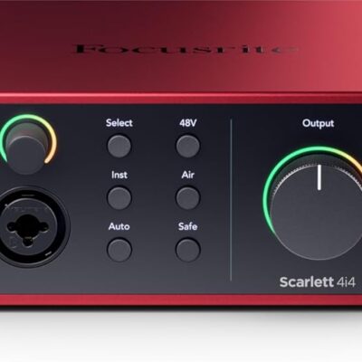 51ZdvEeuDWL. AC SL1500 1781169860 2039 Focusrite Scarlett 4i4 4th Gen USB Audio Interface, for Musicians, Songwriters, Guitarists, Content Creators — High-Fidelity, Studio Quality Recording, and All the Software You Need to Record