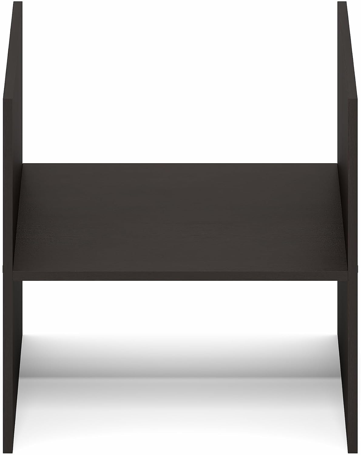Furinno Cubicle Cube Insert, H-Shelf Cube Organizer, 2-Tier Shelf Accessory, Fits into Furinno Triple Thick Cubes, IKEA Kallax, for Organizers and Storage, Black Dark Oak