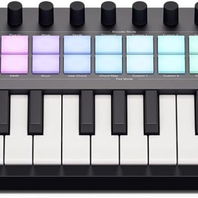 51bTrS3VjiL. AC SL1500 Audiosavings Bundle: Novation LAUNCHKEY MINI 37 MK4 37-key MIDI Ableton Live Keyboard Controller Bundle with Rockville RMC-XLR High-End Metal DJ Handheld Wired Microphone Mic (2 Items)
