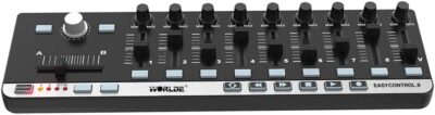 51eX6lH8HL. AC SL1000 Portable Mini USB 9 Slim-Line Control MIDI Controller Keyboard Controller