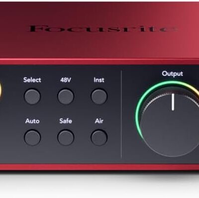 51gFsQhhswL. AC SL1500 Focusrite Scarlett 2i2 4th Gen USB Audio Interface for Recording, Songwriting, Streaming and Podcasting — High-Fidelity, Studio Quality Recording, and All the Software You Need to Record