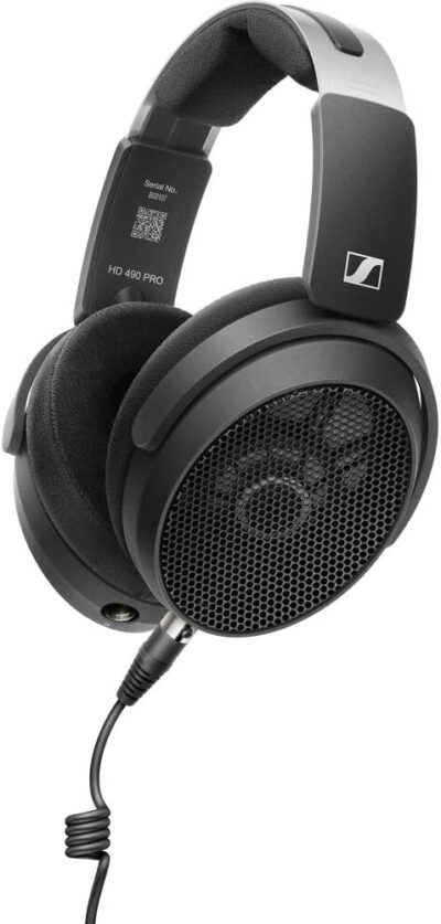 Sennheiser HD 490 PRO Professional Reference Open-Back Studio Headphones Bundled with Headphone Case + Headphones Stand + Cleaning Cloth (4 Items)