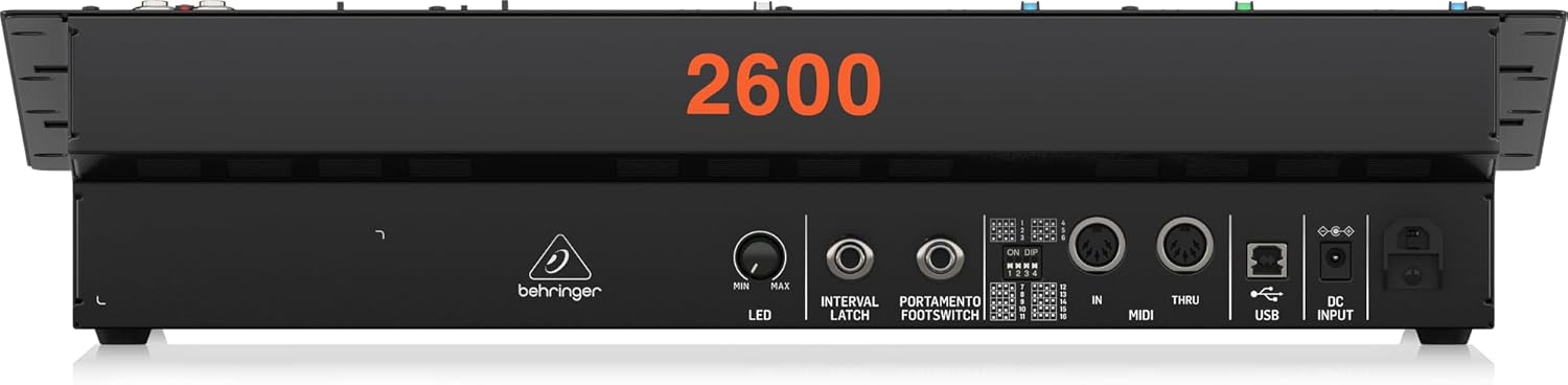 Behringer 2600 Semi-Modular Analog Synthesizer with 3 VCOs and Multi-Mode VCF in 8U Rack-Mount Format