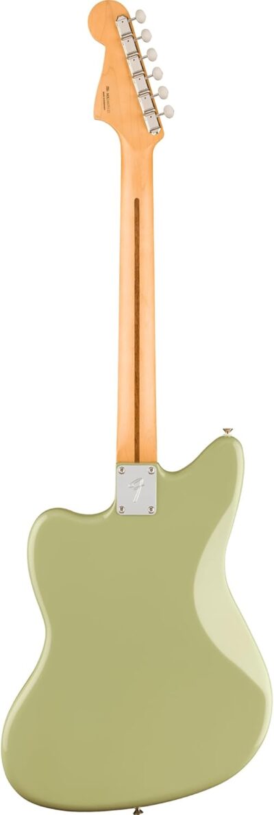 Fender Player II Jazzmaster – Birch Green Bundle with Gig Bag, Strap, Cable, 3-Pack Picks and Guitar Cleaning Kit