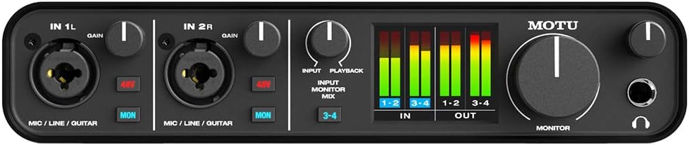 Motu M4 4×4 USB Audio Interface Bundle + Aston Origin Stereo Pair – Recording Kit for Home Studio, Podcasting & Vocal Recording