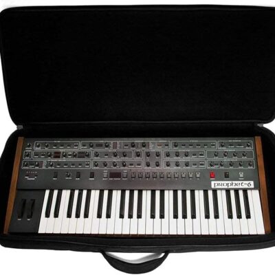 ANALOG CASES Prophet Rev2 / Trigon-6 / Prophet 6 /OB6 Case – Custom-Fitted Padded SUSTAIN Travel Case with Backpack Straps