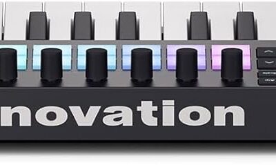 51zufmGdpML. AC SL1500 Audiosavings Bundle: Novation LAUNCHKEY MINI 37 MK4 37-key MIDI Ableton Live Keyboard Controller Bundle with Rockville RMC-XLR High-End Metal DJ Handheld Wired Microphone Mic (2 Items)