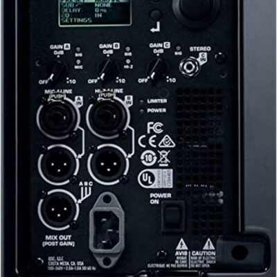 QSC K12.2 Active 12 Powered 2000 Watt Loudspeaker (Pair) Bundle with 2X Auray Steel Speaker Stand and 2X XLR-XLR Cable