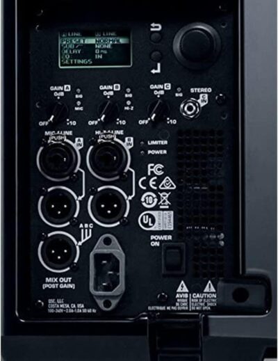 QSC K12.2 Active 12 Powered 2000 Watt Loudspeaker (Pair) Bundle with 2X Auray Steel Speaker Stand and 2X XLR-XLR Cable