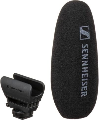 611Pl4PH6BL. AC SL1000 Sennheiser MKE 600 Shotgun Microphone Bundled with Universal Shockmount + Windshield for Shotgun Microphones + 20-Feet XLR Microphone Cable + Cleaning Cloth (5 Items)