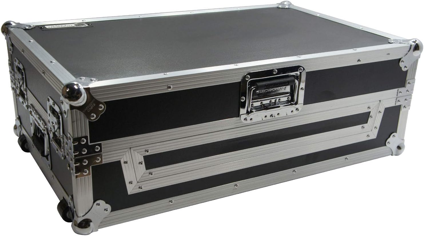 Harmony Audio HCNS7IIWLTTR Flight Glide Laptop Stand Road DJ Custom Case Compatible with Numark NS7III
