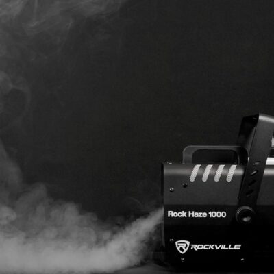 Rockville Rockhaze 1000 CFM DMX Hazer Machine, Water Based, 2 Remotes, Fluid Seal, Quiet Fan, Fast Setup, Perfect for Large Venues, DJ, Live Shows