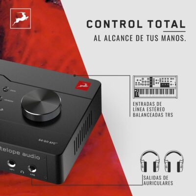 Antelope Audio Zen Quadro USB-C Podcast & Recording Interface — 4 Discrete Studio-Grade Mic Preamps, Pro Conversion & Clocking, Built-In Studio Effects — Bus-Powered — 14-In/10-Out