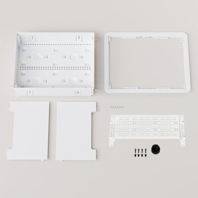 Legrand – OnQ Cable Management, In-Wall Media Box, Dual Purpose Structured Wiring Enclosure with Mounting Bracket, Home Networking Panel, 17 inch, White, ENP1705NAV1