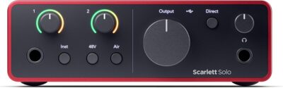 614djWL7yrL. AC SL1500 1781171612 8514 Focusrite Scarlett Solo 4th Gen USB Audio Interface, for the Guitarist, Vocalist, or Producer — High-Fidelity, Studio Quality Recording, and All the Software You Need to Record