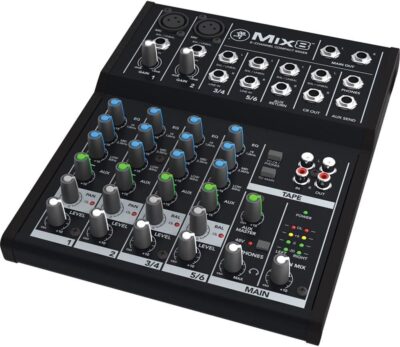 615TH4uulsL. AC SL1000 Mackie Mix Series Mix8 8-Channel Mixer, Black