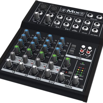 615TH4uulsL. AC SL1000 Mackie Mix Series Mix8 8-Channel Mixer, Black