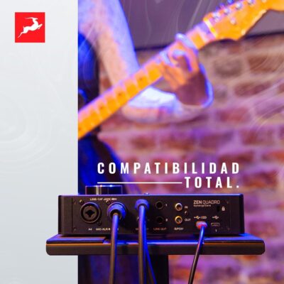 Antelope Audio Zen Quadro USB-C Podcast & Recording Interface — 4 Discrete Studio-Grade Mic Preamps, Pro Conversion & Clocking, Built-In Studio Effects — Bus-Powered — 14-In/10-Out