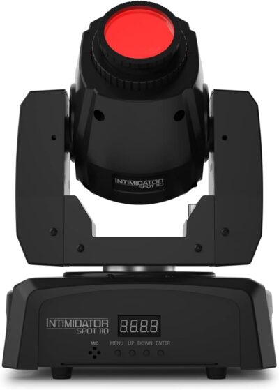 CHAUVET DJ – Intimidator Spot 110 Compact Led Moving Head | Lightweight Design For Mobile Applications | Color & Gobo Wheels For Creative Programming | Sound Activated & Master Slave Shows