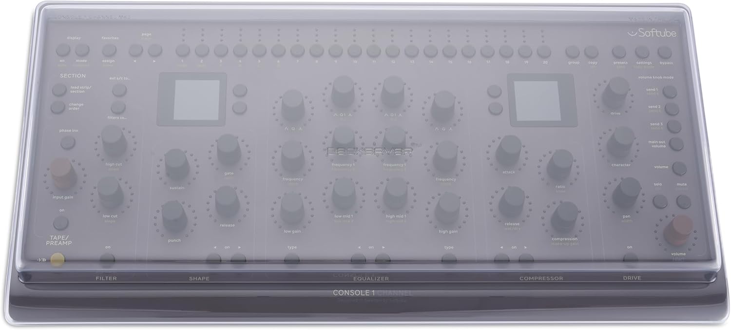 Decksaver Polycarbonate Cover Compatible with Softube Console 1 Channel Mk3