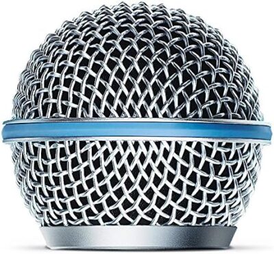 618gsekeDuL. AC Shure Beta 58A Supercardioid Vocal Microphone & Pig Hog Black & White Woven Mic Cable, 20ft XLR – Bundle