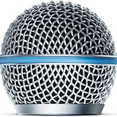 618gsekeDuL. AC Shure Beta 58A Supercardioid Vocal Microphone & Pig Hog Black & White Woven Mic Cable, 20ft XLR – Bundle