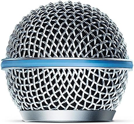 Shure Beta 58A Supercardioid Vocal Microphone & Pig Hog Black & White Woven Mic Cable, 20ft XLR – Bundle