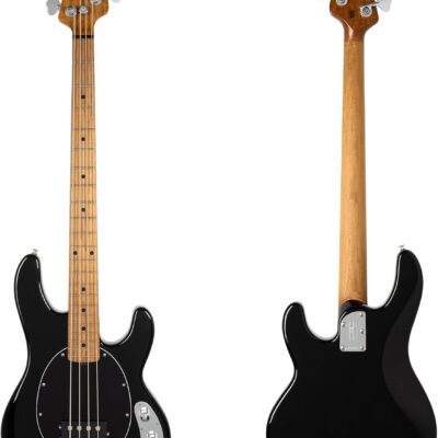 61BINf3XvdL. AC SL1500 Ernie Ball Music Man StingRay Special Bass Guitar – Black with Maple Fingerboard