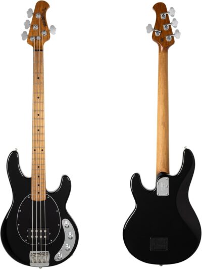 61BINf3XvdL. AC SL1500 Ernie Ball Music Man StingRay Special Bass Guitar – Black with Maple Fingerboard