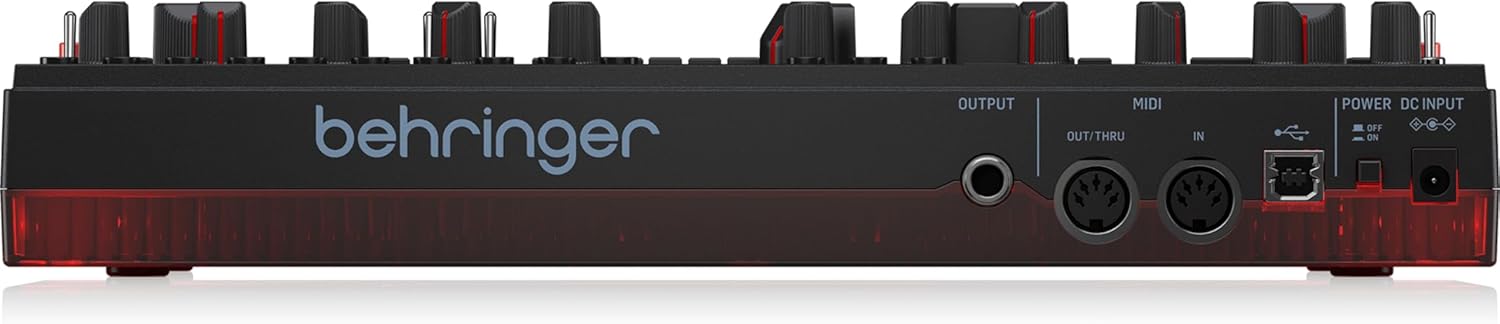 Behringer TD-3-MO Modded Out Analog Bass Line Synthesizer with VCO, VCF and VCA – Black