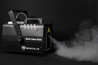 Rockville Rockhaze 1000 CFM DMX Hazer Machine, Water Based, 2 Remotes, Fluid Seal, Quiet Fan, Fast Setup, Perfect for Large Venues, DJ, Live Shows