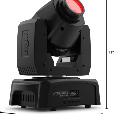 CHAUVET DJ – Intimidator Spot 110 Compact Led Moving Head | Lightweight Design For Mobile Applications | Color & Gobo Wheels For Creative Programming | Sound Activated & Master Slave Shows
