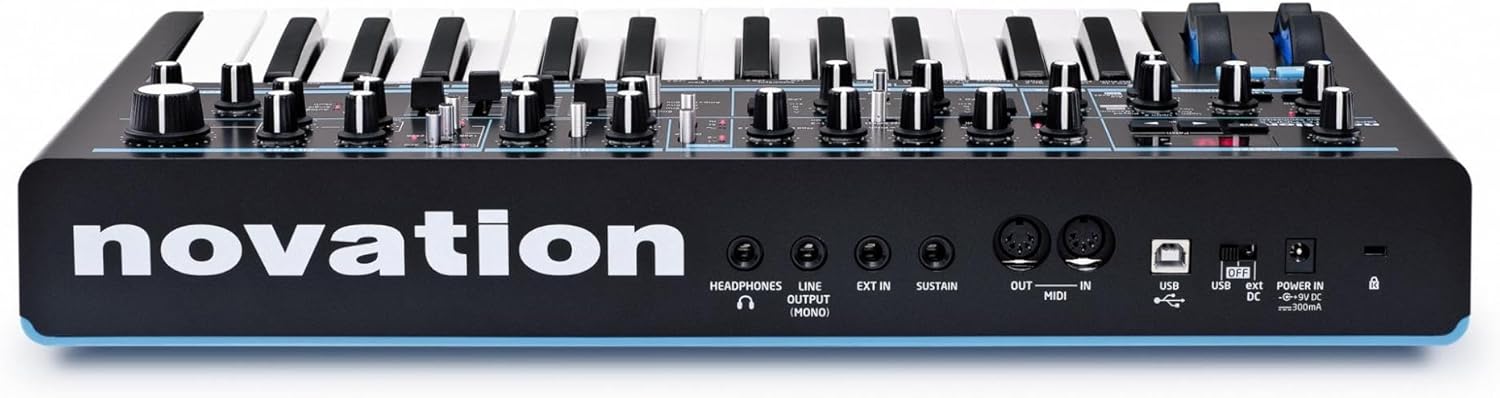 Novation Bass Station II Analog Monosynth – includes 64 factory patches, pattern-based step sequencer and arpeggiator, two oscillators plus an additional sub oscillator