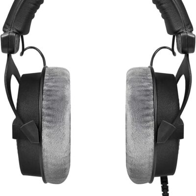 61LiIObtxvL. AC SL1200 1781096544 8484 beyerdynamic DT 990 PRO, 250 Ohm, Open Back, Over Ear, Wired Headphones, 3m Coiled Cable, Black with Grey Velour Ear Pads