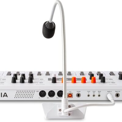 Arturia MiniFreak 37 Key Polyphonic 6-Voice Hybrid Synthesizer Keyboard (White, MiniFreak Vocoder)