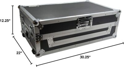 61MSxXOEiqL. AC SL1500 Harmony Audio HCNS7IIWLTTR Flight Glide Laptop Stand Road DJ Custom Case Compatible with Numark NS7III