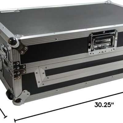 61MSxXOEiqL. AC SL1500 Harmony Audio HCNS7IIWLTTR Flight Glide Laptop Stand Road DJ Custom Case Compatible with Numark NS7III