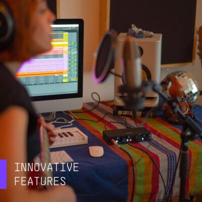 Arturia – MiniFuse 4 – Compact USB Audio & MIDI Interface with Creative Software for Recording, Production, Podcasting, Guitar – White