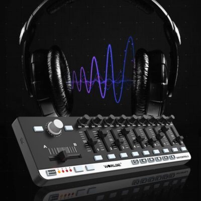 61OtNtoFkLL. AC SL1000 Portable Mini USB 9 Slim-Line Control MIDI Controller Keyboard Controller