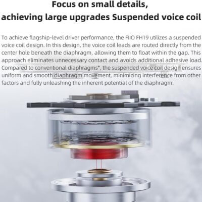 61PiNUvkiRL. AC SL1000 FiiO FH19 HiFi IEM Earphone| 2 Dynamic+ 6 BA Hybrid Driver IEM, Detachable MMCX Headphone Cable for Musician Audiophile