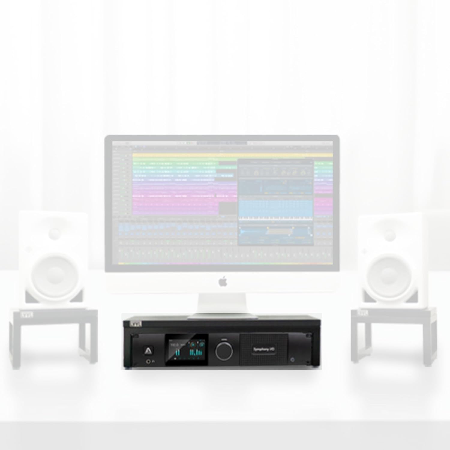 Desktop Rack Stand 2U, Rack for Audio Equipment and Stand for Speaker or Display