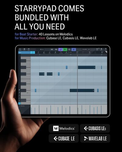 61SXUVWh7UL. AC SL1500 1781297239 2797 Donner MIDI Pad Beat Maker Machine Professional, Drum Machine with 16 Beat Pads, 2 Assignable Fader & Knobs and Music Production Software, USB MIDI Controller with 40 Courses, STARRYPAD