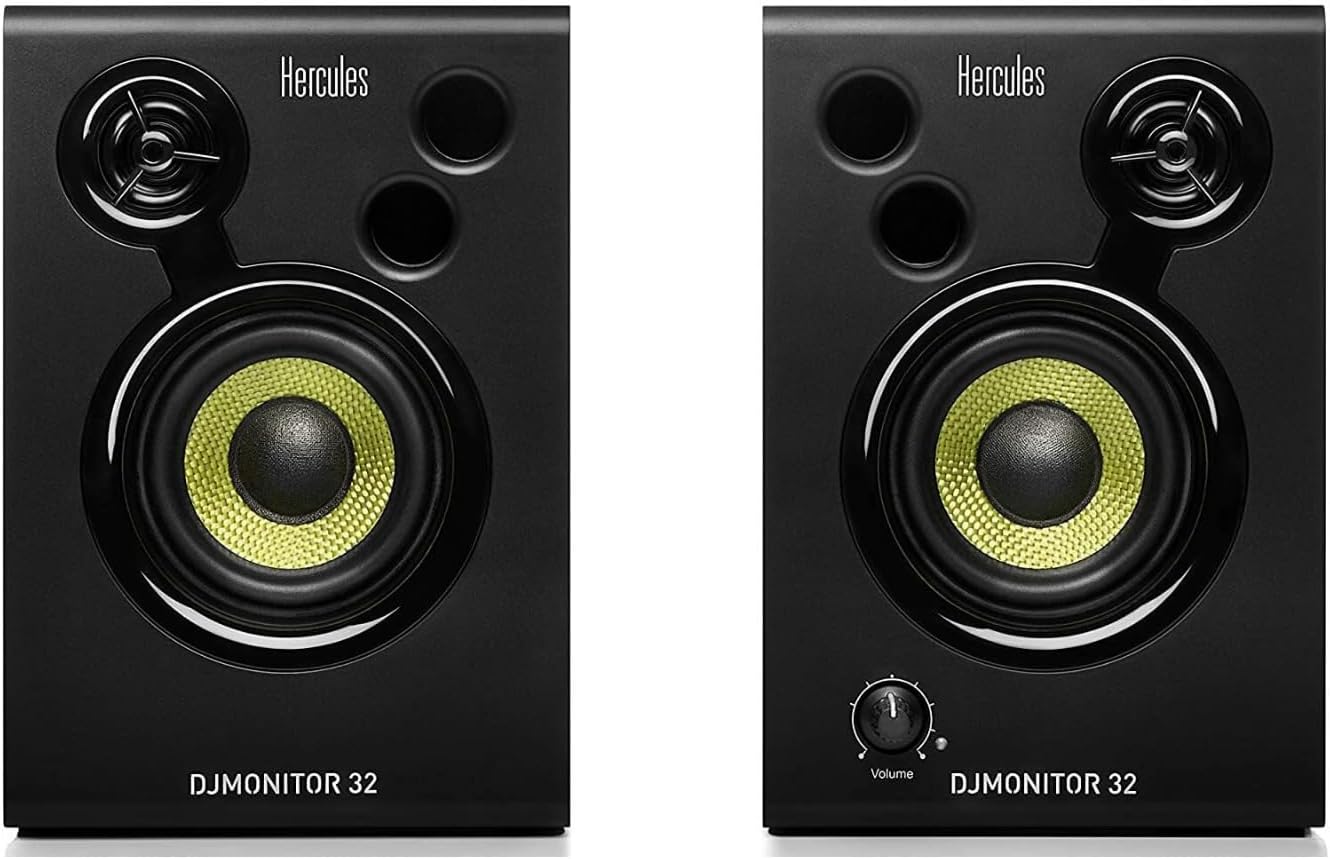 Hercules DJ Starter Kit | Starlight USB DJ Controller with Serato DJ Lite Software, 15-Watt Monitor Speakers, and Sound-Isolating Headphones