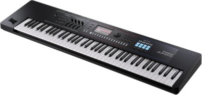 Roland JUNO-D7 Synthesizer Bundle with Adjustable Stand, Bench, Sustain Pedal, Cover, Austin Bazaar Instructional Video, and Polishing Cloth