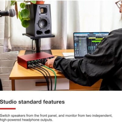61ZLBGiRFZL. AC SL1000 Focusrite Scarlett 18i16 USB-C Audio/MIDI Interface (4th Generation) Bundle with XLR- XLR Cable (2 Pack), Hosa Mid-310 Black 10 ft. Midi cable (2 Pack)