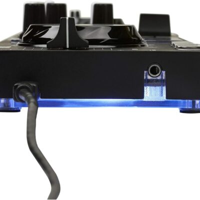 61auOWXL4CL. AC SL1500 Hercules DJ Starter Kit | Starlight USB DJ Controller with Serato DJ Lite Software, 15-Watt Monitor Speakers, and Sound-Isolating Headphones