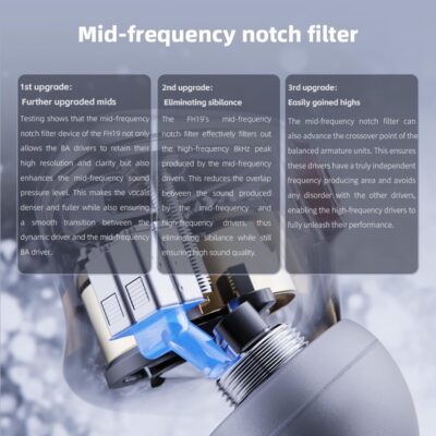 61dr MFQyL. AC SL1000 FiiO FH19 HiFi IEM Earphone| 2 Dynamic+ 6 BA Hybrid Driver IEM, Detachable MMCX Headphone Cable for Musician Audiophile