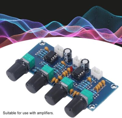 61fQMF7nKAL. AC SL1000 Dual Channel Preamp Module NE5532 Chip Tone Control Board for Digital Amplifiers 12-24V DC with Bass/Mid/High Adjustment(XH-A901)